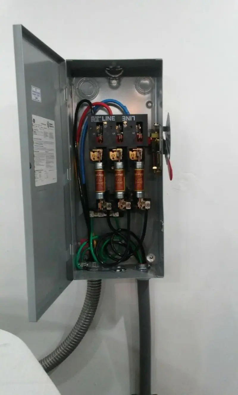 Three-phase disconnect switch installed for Electrical Wiring & Rewiring in Piney Green
