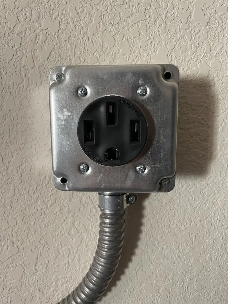 NEMA 14-50 outlet installed for Smart Home Electrical in Piney Green